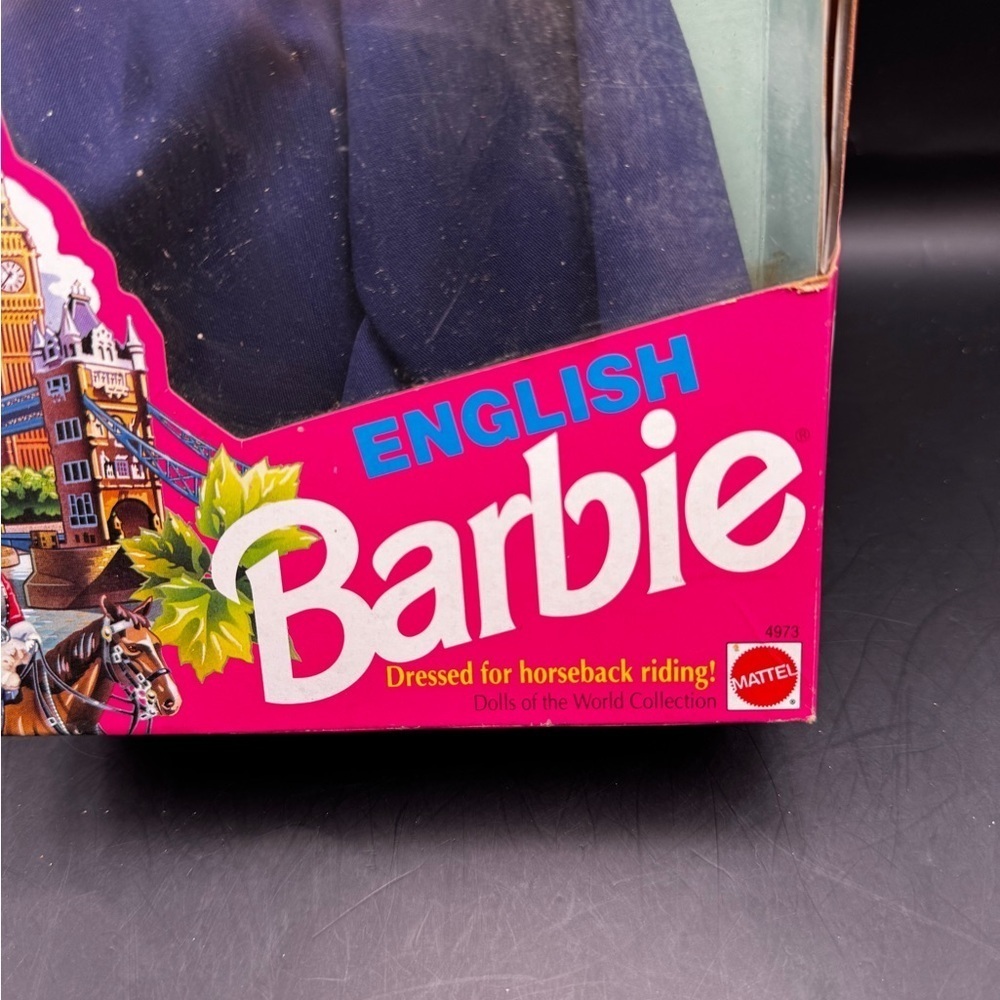 Barbie Vtg 1991 ENGLISH BARBIE #4973 Dolls of the World Collection Damaged Box - Picture 5 of 16